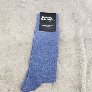 Unsimply Stitched Socks Mens Size 8-12 Blue Crew *NWT*